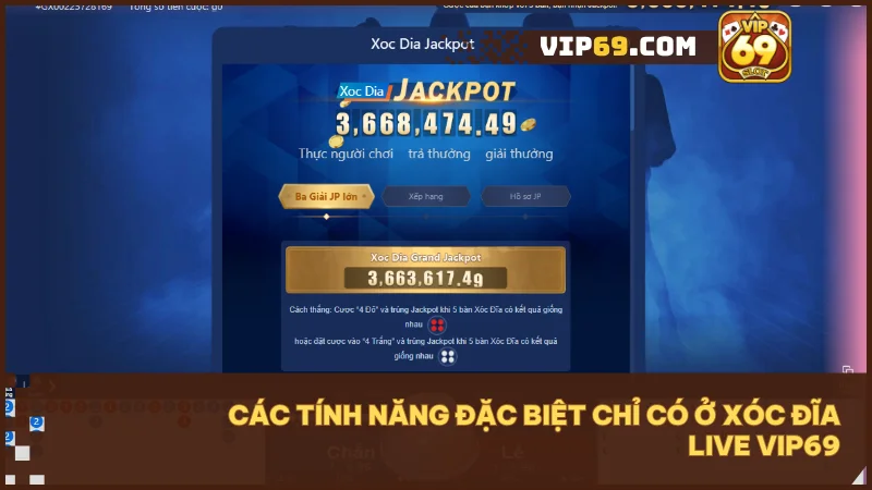 Xóc Đĩa Live tại Vip69: Sân chơi đổi thưởng hấp dẫn, giải trí cực đỉnh 3 Tận hưởng game dân gian với tính năng hiện đại và thưởng cực lớn mỗi ngày.