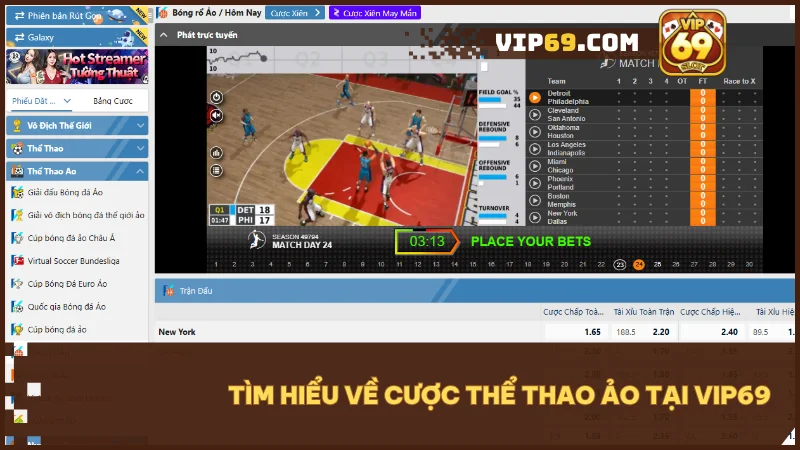 Cược thể thao ảo tại Vip69: Trải nghiệm cá cược nhanh hiện đại và minh bạch 2 Khám phá mô hình cá cược hiện đại bằng công nghệ 3D thông minh