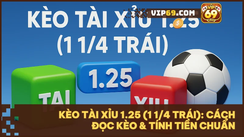 Kèo tài xỉu 1.25 (1 1/4 trái) là gì? Cách đọc kèo và mẹo cược hiệu quả
